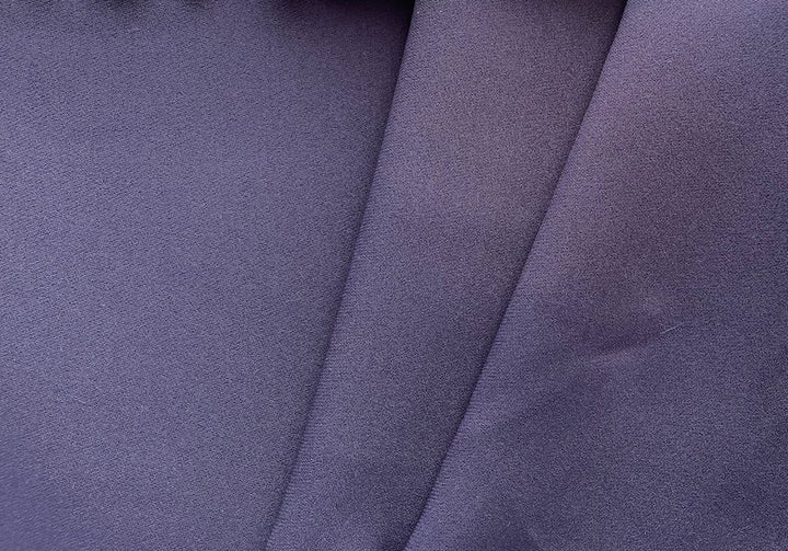 Preciously Delicious Plum Stretch Viscose Crepe (Made in Italy)