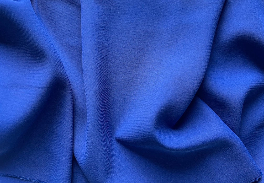 rayon Fabric, Theory Velvety Cobalt Stretch Viscose – Britex Fabrics