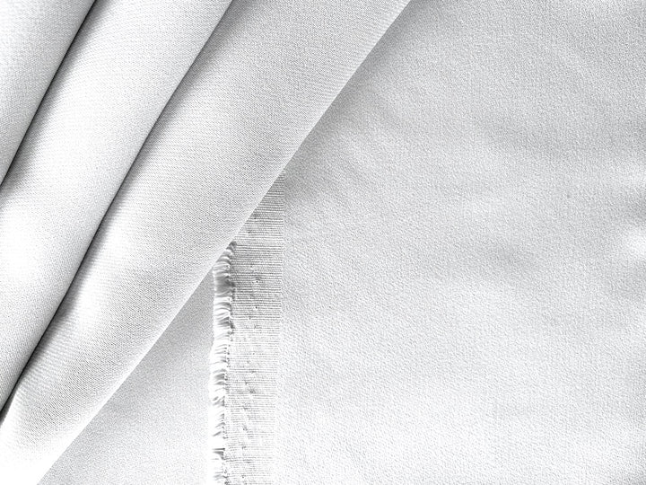 Cushnie Iceberg White Stretch Viscose Crepe (Made in Italy)