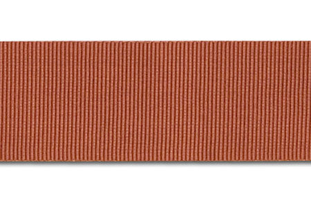 Cinnamon Rayon Petersham Grosgrain Ribbon (Made in Japan)