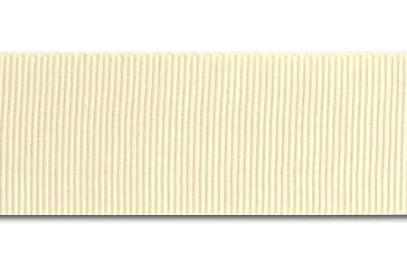 Vanilla Rayon Petersham Grosgrain Ribbon (Made in Japan)