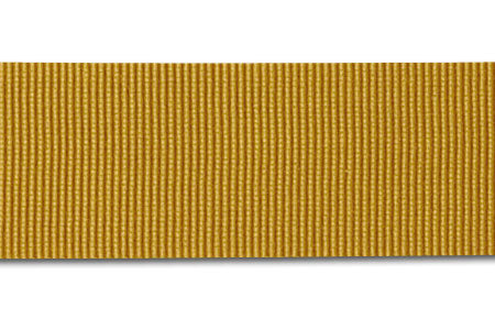 Old Gold Rayon Petersham Grosgrain Ribbon (Made in Japan)