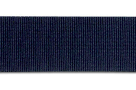 Midnight Blue Rayon Petersham Grosgrain Ribbon (Made in Japan)