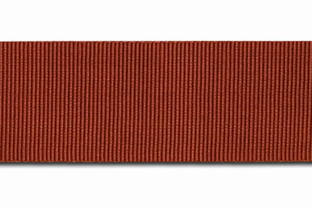 Rust Rayon Petersham Grosgrain Ribbon (Made in Japan)