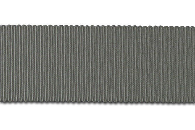 Gunmetal Rayon Petersham Grosgrain Ribbon (Made in Japan)