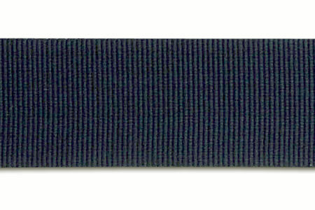 Marine Blue Rayon Petersham Grosgrain Ribbon (Made in Japan)