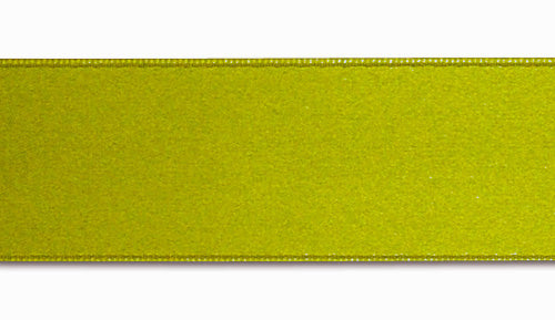 Chartreuse Double-Faced Satin Ribbon