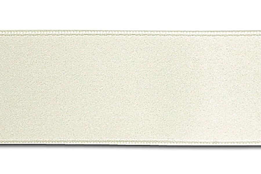 Ivory Eggshell Double-Faced Satin Ribbon
