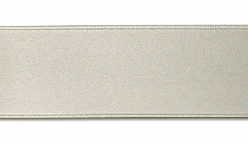 Shell Grey Double-Faced Satin Ribbon