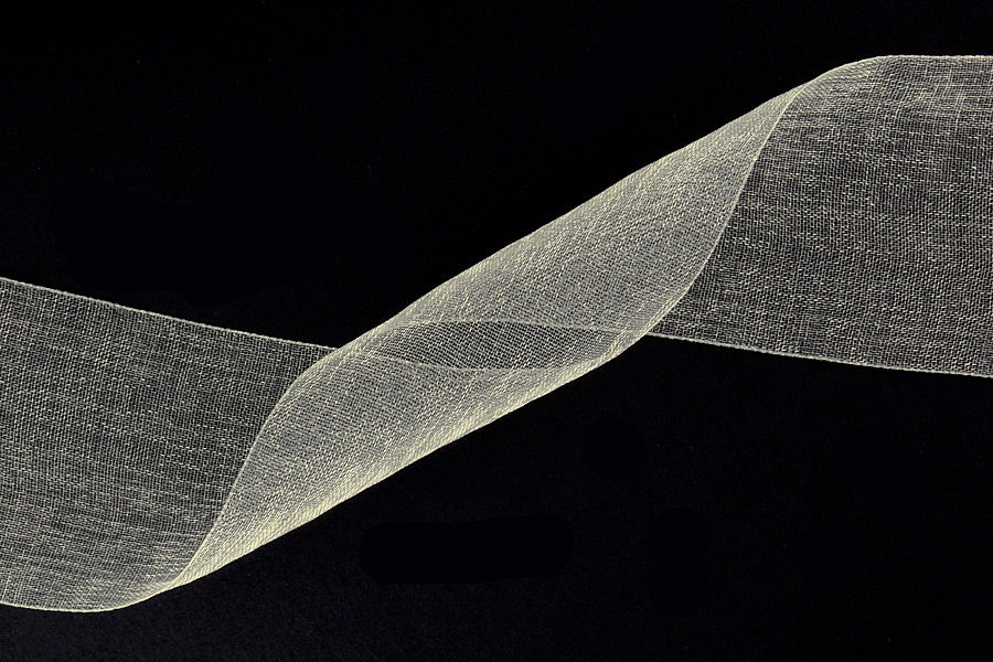 1 1/2" Ivory Sheer Ribbon