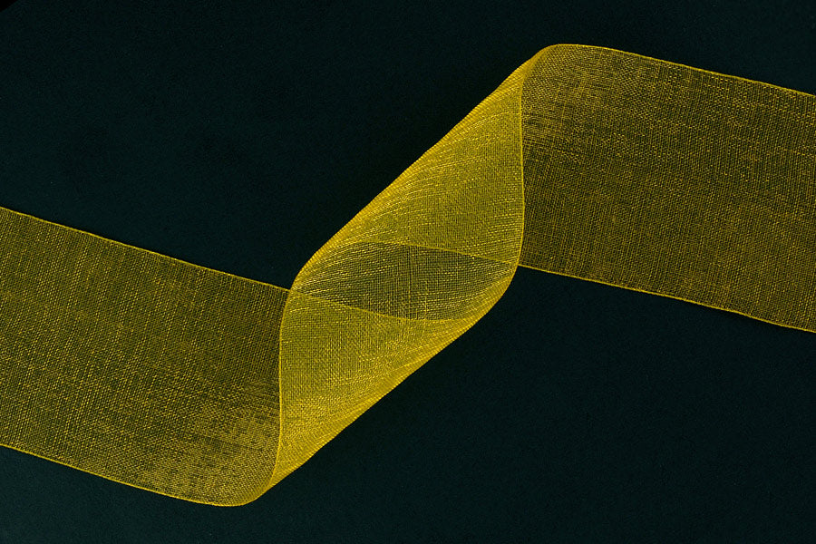 1 1/2" Buttercup Sheer Ribbon