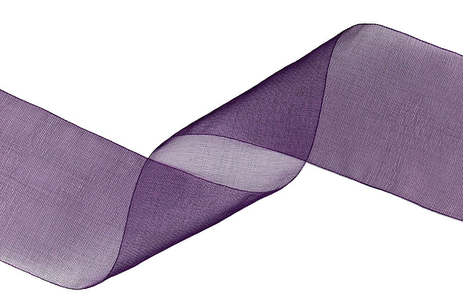 1 1/2" Purple Berry Sheer Ribbon