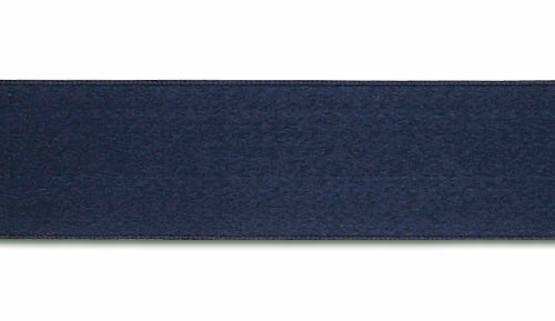 Navy Double-Faced Silk Satin Ribbon
