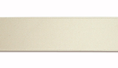 Vanilla Double-Faced Silk Satin Ribbon