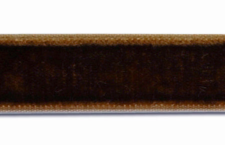 Chocolate Brown Nylon Velvet Ribbon (Made in Switzerland)