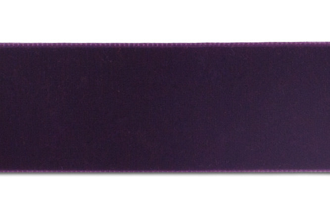Eggplant Nylon Velvet Ribbon (Made in Switzerland) – Britex Fabrics