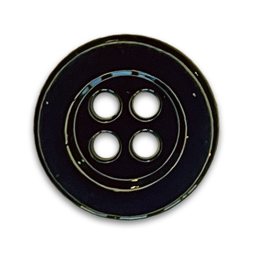 Ebony 4-Hole Shell Button