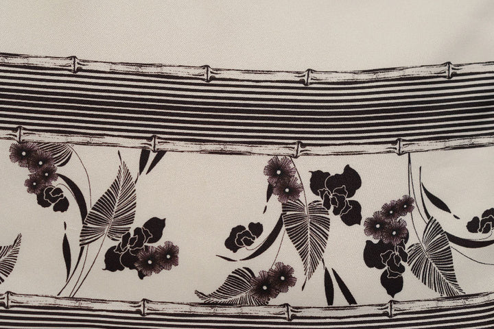 Designer Tropical Bamboo Silk Twill (Made in Italy)