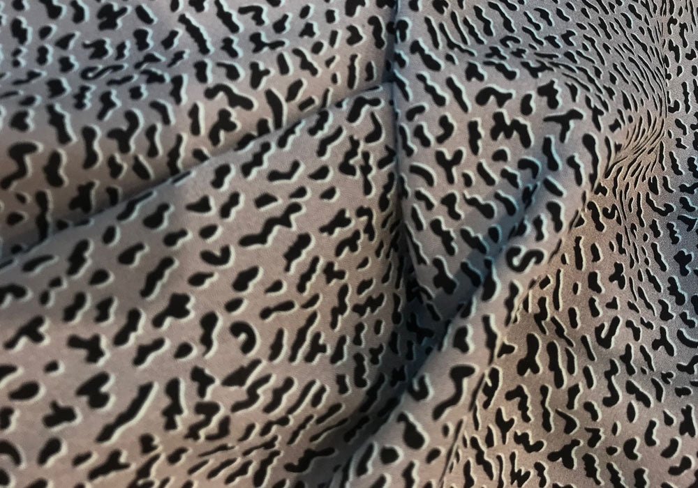 Smoky Pebbles Silk Crepe (Made in Italy)