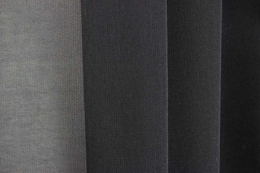 Black Crinkle Silk Chiffon (Made in Italy)