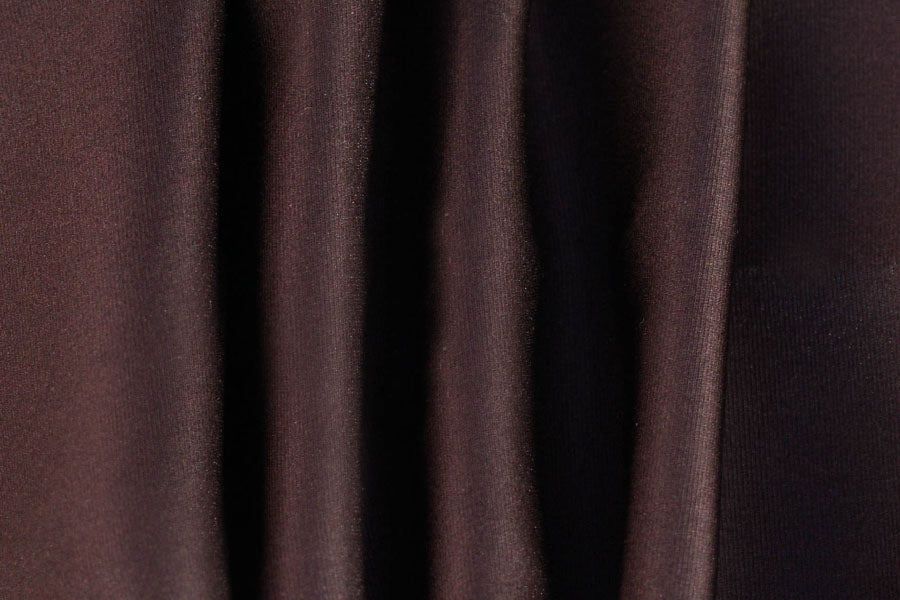Chocolate Wine Metallic Silk Duchess Satin (Made in Italy)