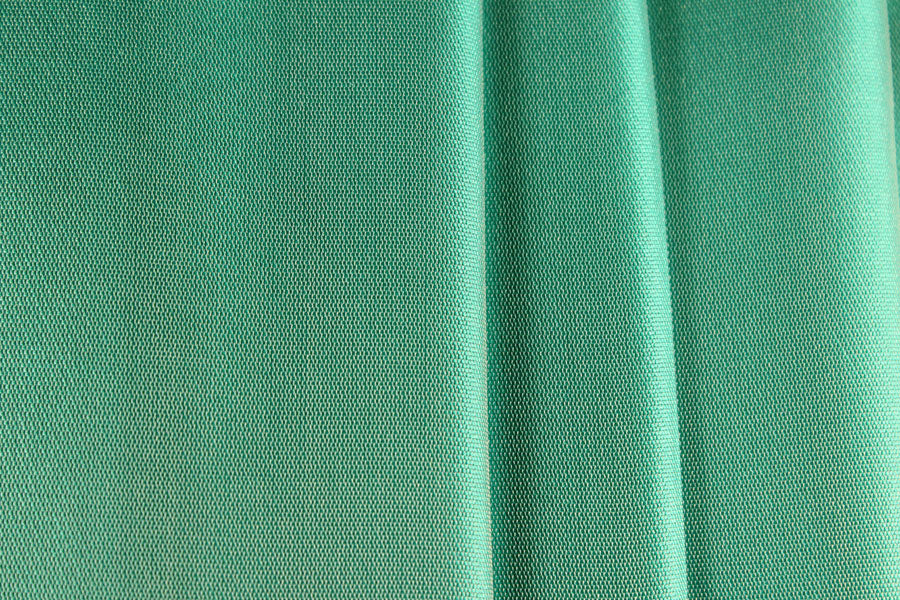 Iridescent Glorious Sea Glass Green Silk Organza