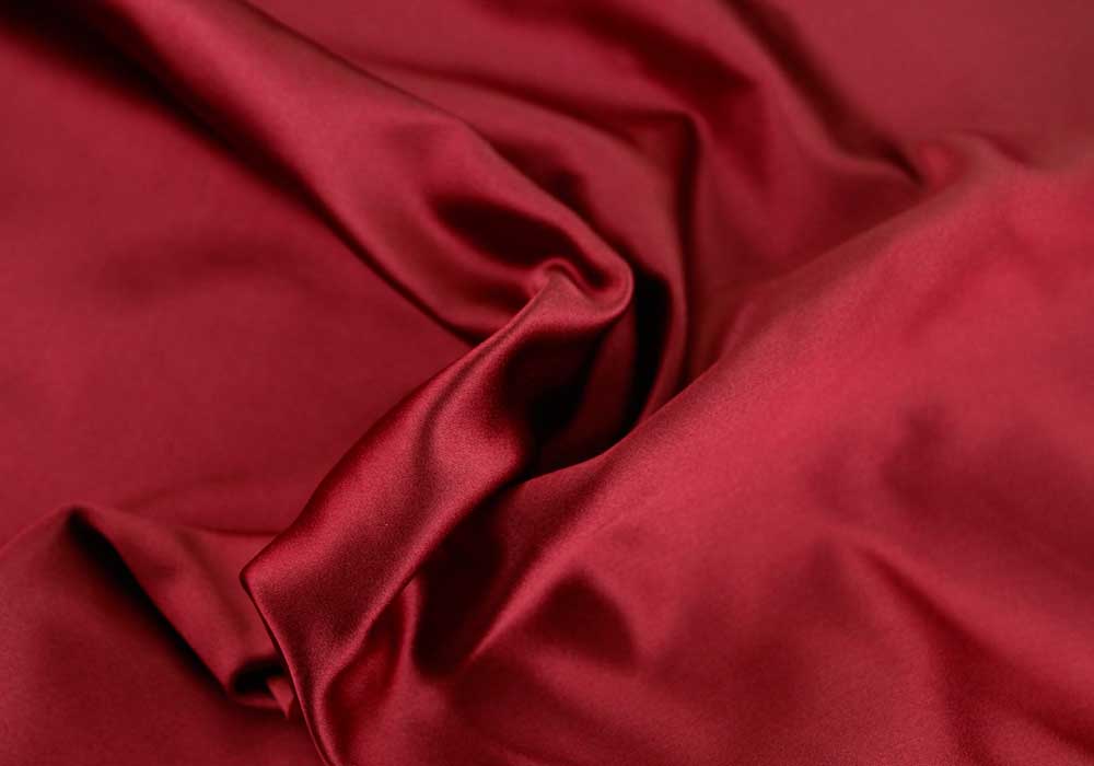 Premium quality silk duchesse satin fabric made in Italy