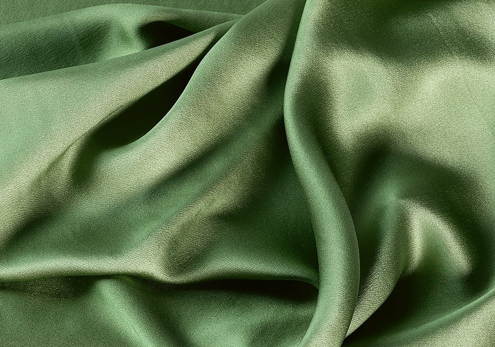 Celadon Washed Silk Charmeuse (Made in Italy)