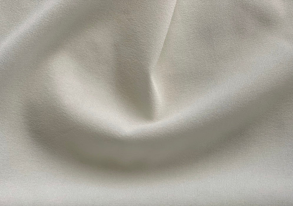 Palest Ivory Stretch Silk Georgette (Made in Italy)