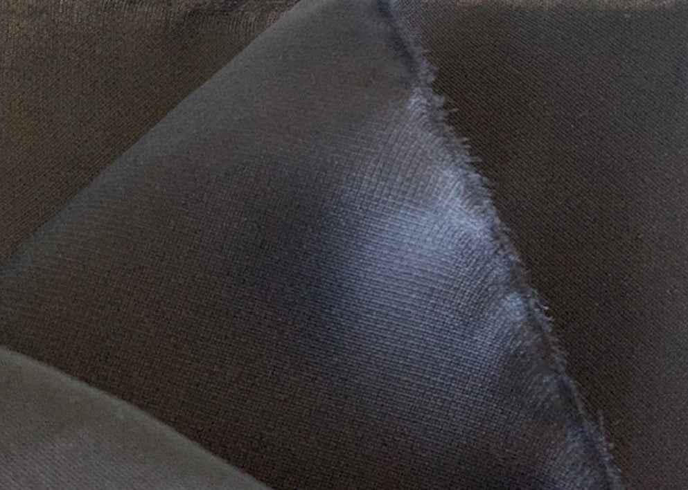 Crisp Black Silk Gazar (Made in Italy)