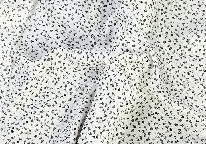 Designer Teensy Blossoms Silk Twill (Made in Italy)