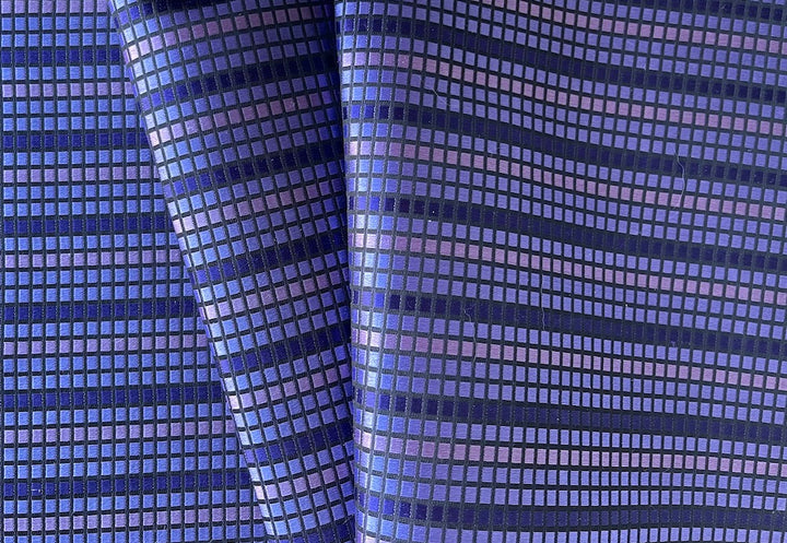 Gleaming Boxed Plum & Mauve Silk Necktie Brocade (Made in Italy)