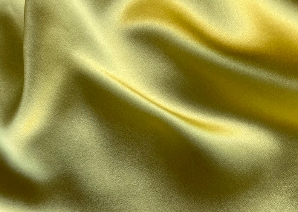 Gleaming Pyrite Yellow 3-Ply 30 mm Silk Charmeuse