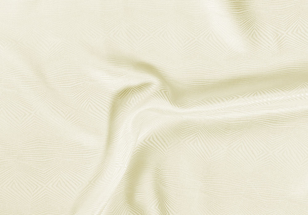 Ivory Op Art Maze Silk Jacquard (Made in Italy)