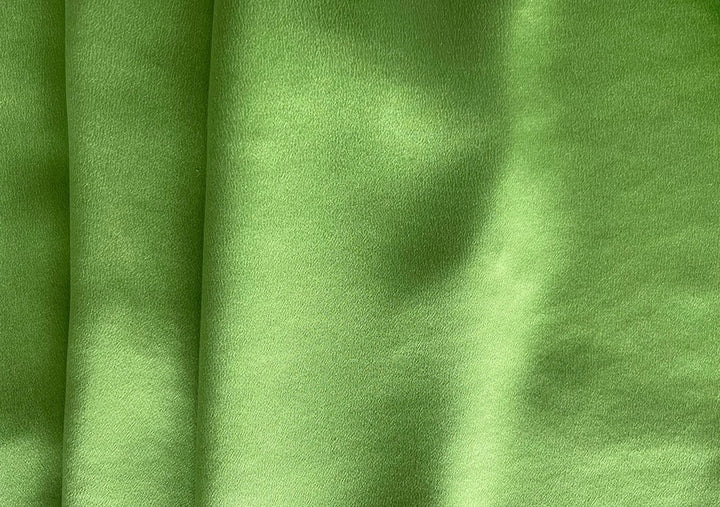 Gucci Grass Green Sueded Silk Satin Charmeuse (Made in Italy)
