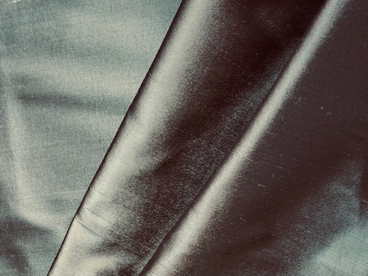 Elegant Bronzed Pewter Crisp Silk Shantung