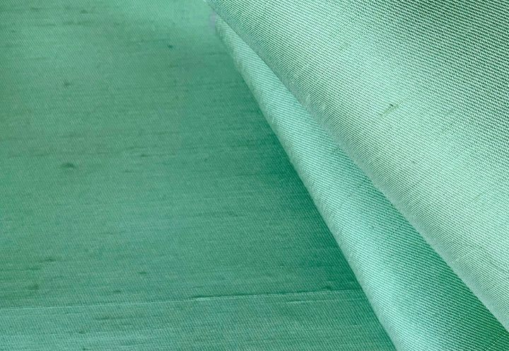 Heavier Glorious Mint Green Silk Shantung (Made in Italy)