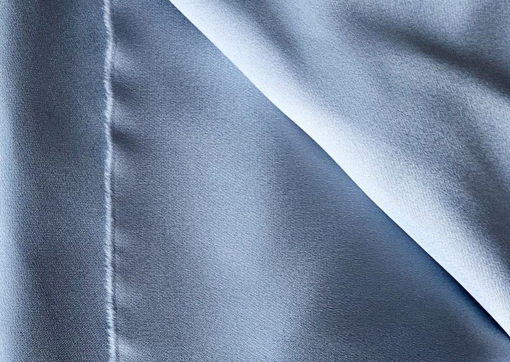 4mm Double-Faced Cool Platinum Silver Silk Satin Charmeuse