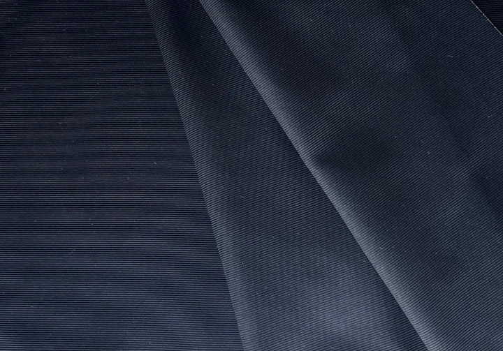 Finest Midnight Black Silk Faille (Made in Italy)