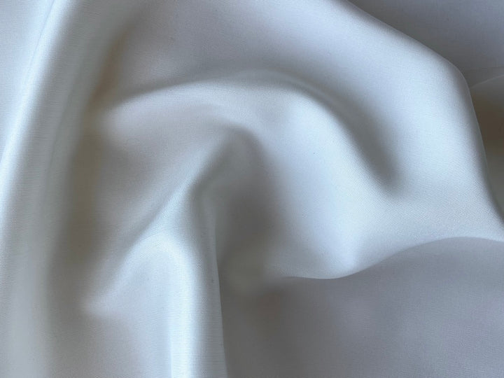 Gorgeous Silk White Matte Silk Mock Faille (Made in Italy)
