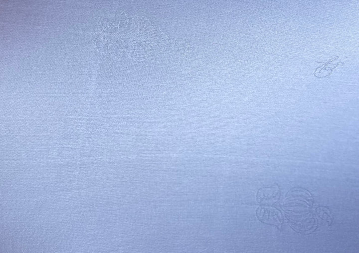 Semi-Sheer Lavender Mist Silk Satin Organza (Made in Italy)