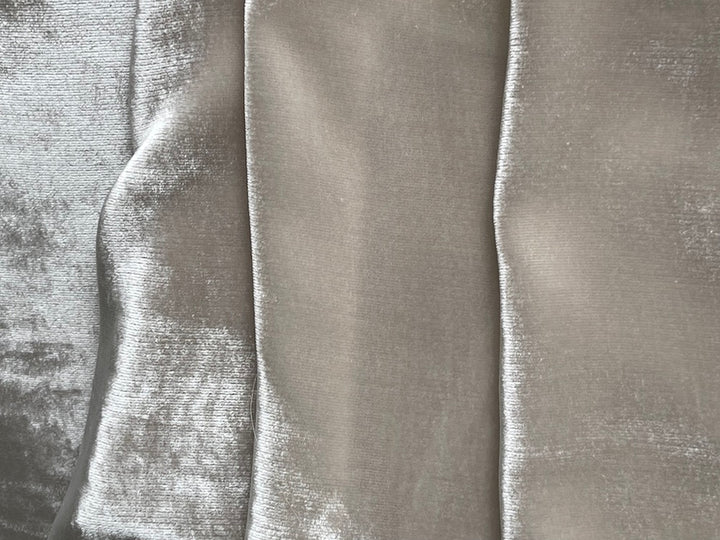 Lustrous Bone Silk & Rayon Blend Velvet