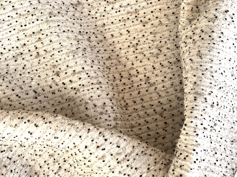 Toasted Sesame Cotton Blend Bouclé (Made In Italy)