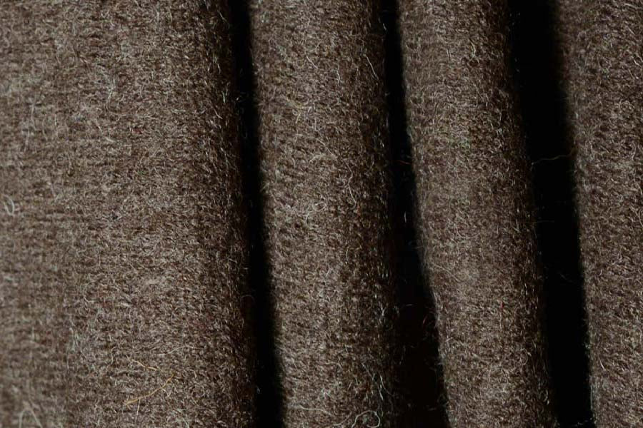 Olive Drab Knit Boiled Wool Coating (Made in the Netherlands)