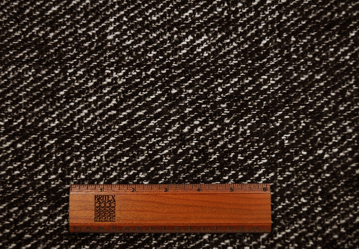 Designer Night & Day Bouclé Tweed Wool & Mohair Coating (Made in Italy)