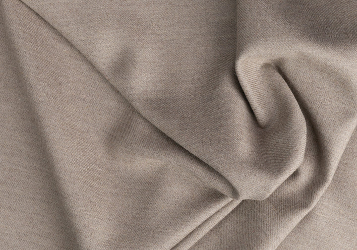 Cool Taupe Wool Flannel (Made in Italy)