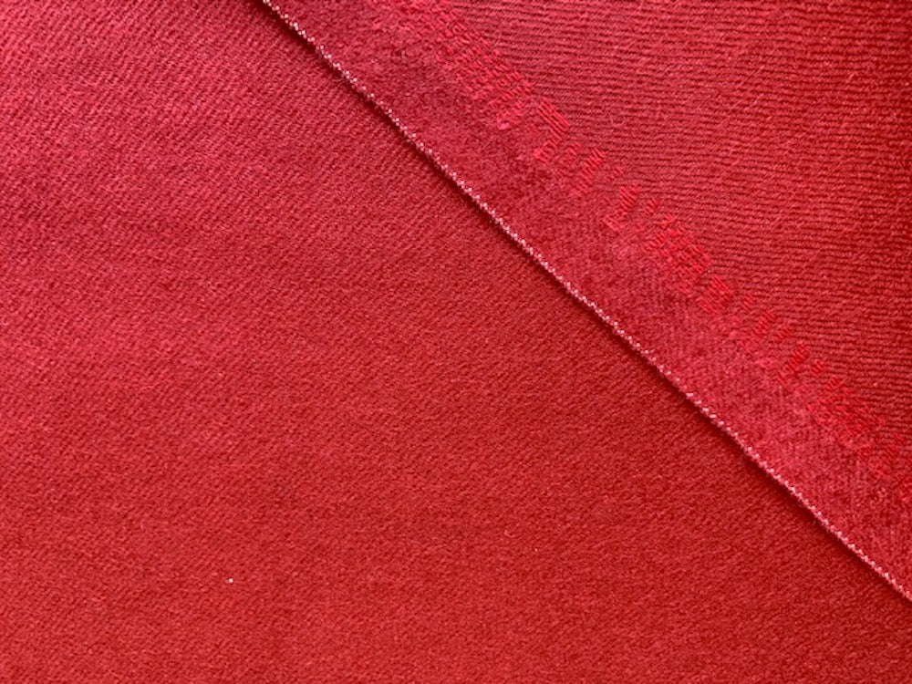 Brick Red Selvedged Wool Flannel (Made in Italy)
