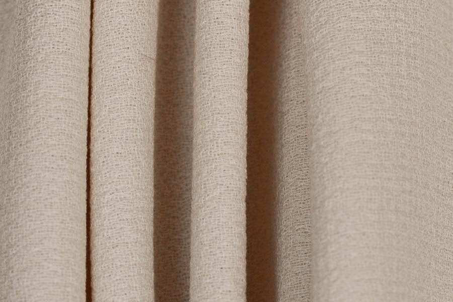 Winter Cream Wool Double-Crepe (Made in Italy)
