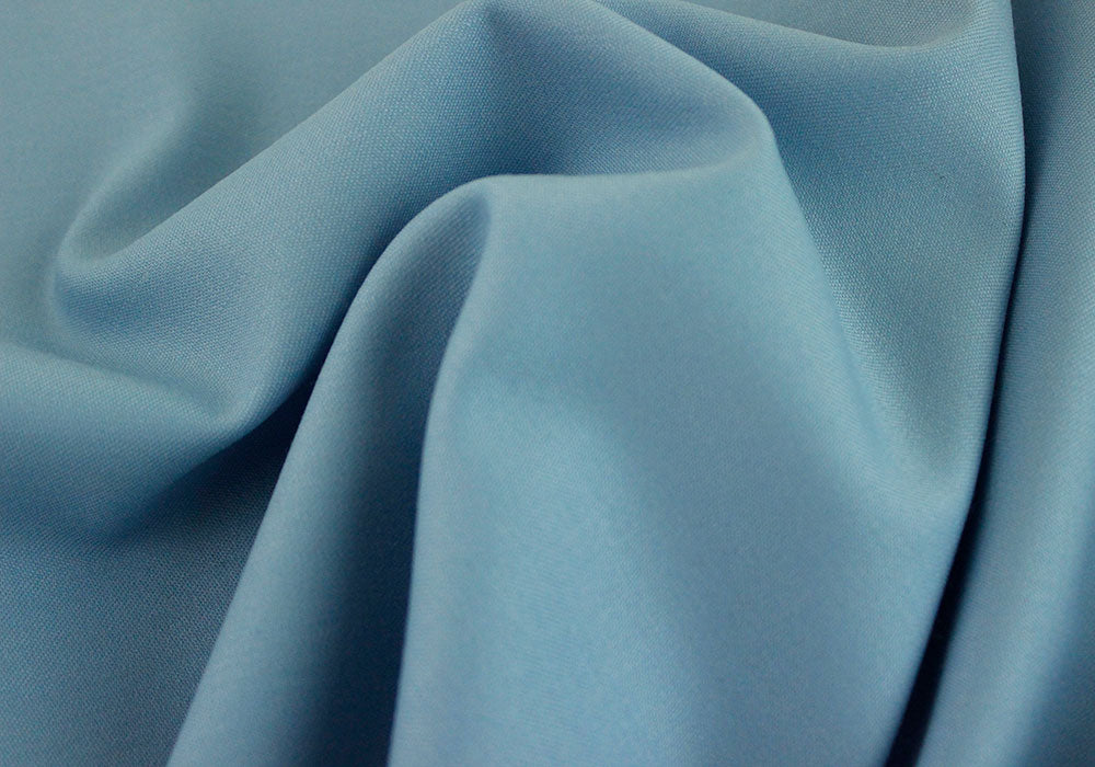 Baby Blue Selvedged Stretch Wool Twill (Made in Italy)