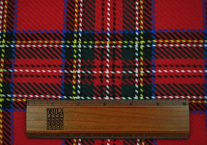 Midweight Soft Classic Tartan Red Plaid Wool